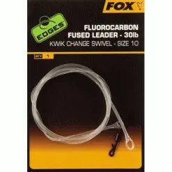 Fox Edges Fluorocarbon Fused Leader 30LB Tamaño 10
