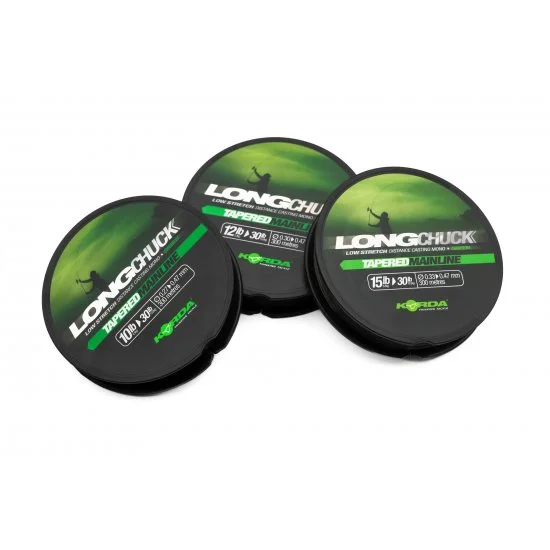 Korda LongChuck Tapered Mainline Verde 12-30lb 0.30-0.47mm - Imagen 2