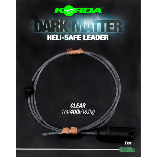 Korda Dark Matter Leader Heli Safe 1m Transparente
