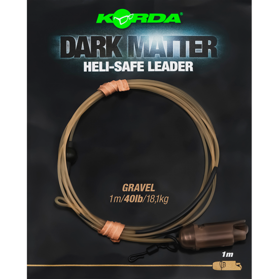 Korda Dark Matter Leader Heli Safe 1m Gravel