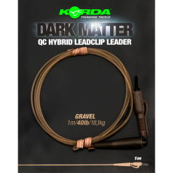 Korda Dark Matter Leader QC Hybrid Clip Gravel 1m