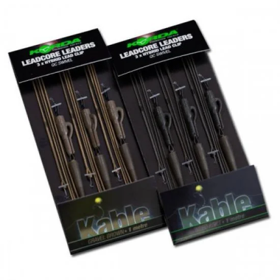 Clip De Plomo Híbrido Korda Leadcore Leader QC Swivel 1m