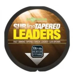 Korda Subline Tapered Leader Marrón 10lb
