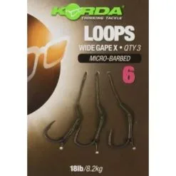 Aparejos Korda Loop DF Wide Gape Barbless