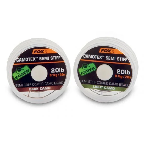 Fox Edges Camotex Camuflaje Oscuro Semi Rígido 15 Lb 20 M