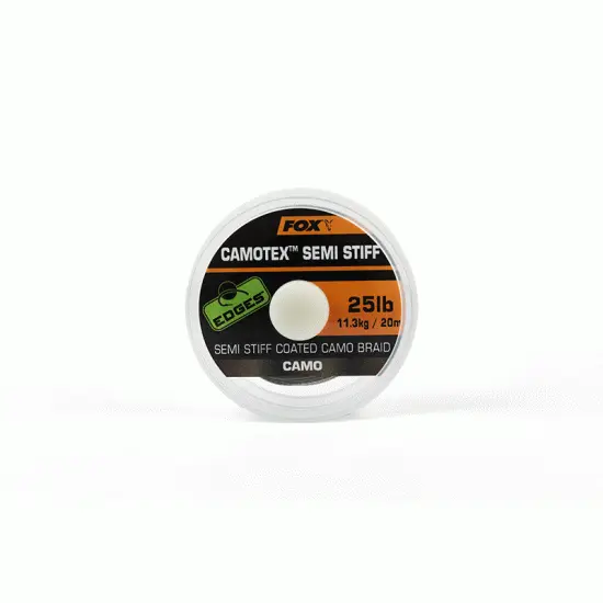 Fox Edges Camotex Semi Rígido Recubierto Camo Trenzado 20lb 20m