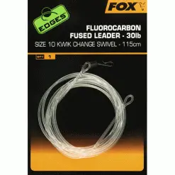 Fox Edges Fluorocarbon Fused Leaders Kwik Change Talla 7