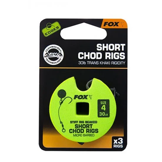 Fox Edges Chod Rigs Corto 30lb Tamaño 5 - Imagen 5