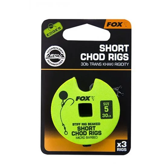 Fox Edges Chod Rigs Corto 30lb Tamaño 5 - Imagen 6
